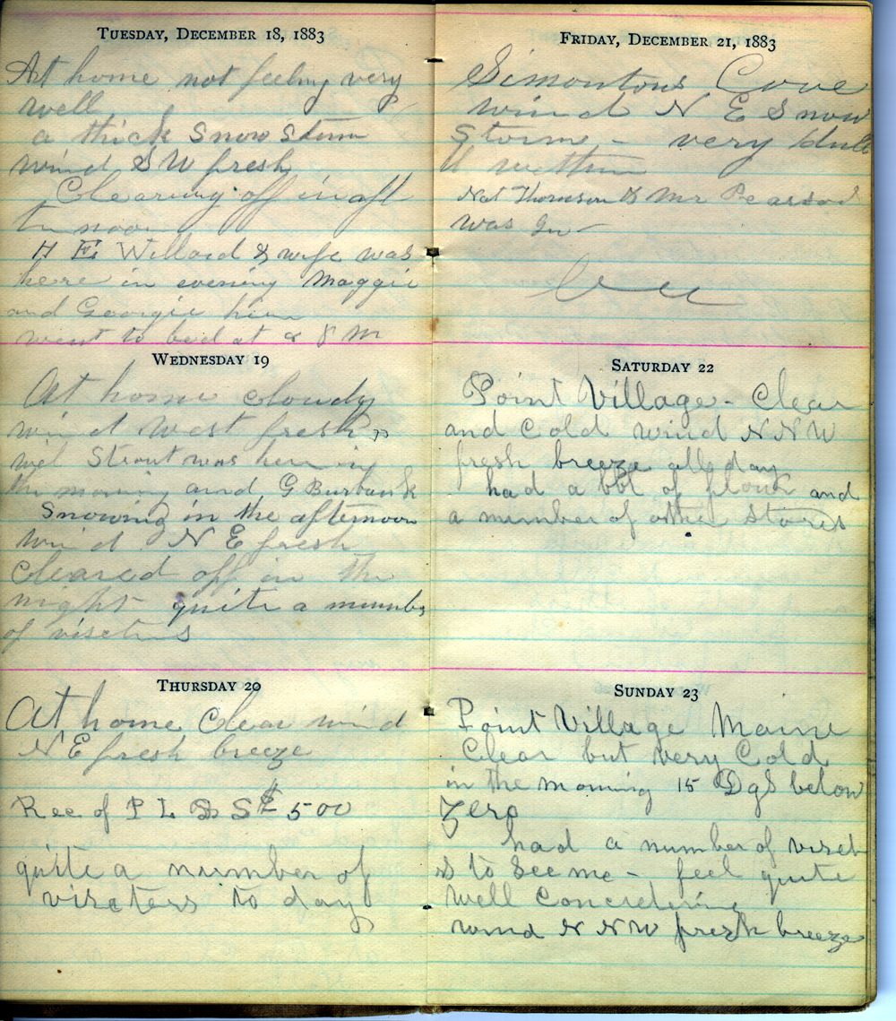 December 18 - December 23, 1883