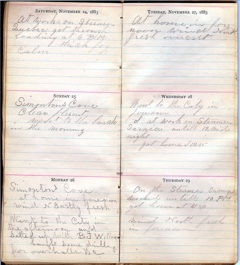 November 24 - November 29, 1883