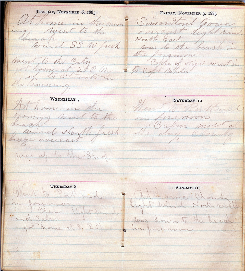 November 6 - November 11, 1883
