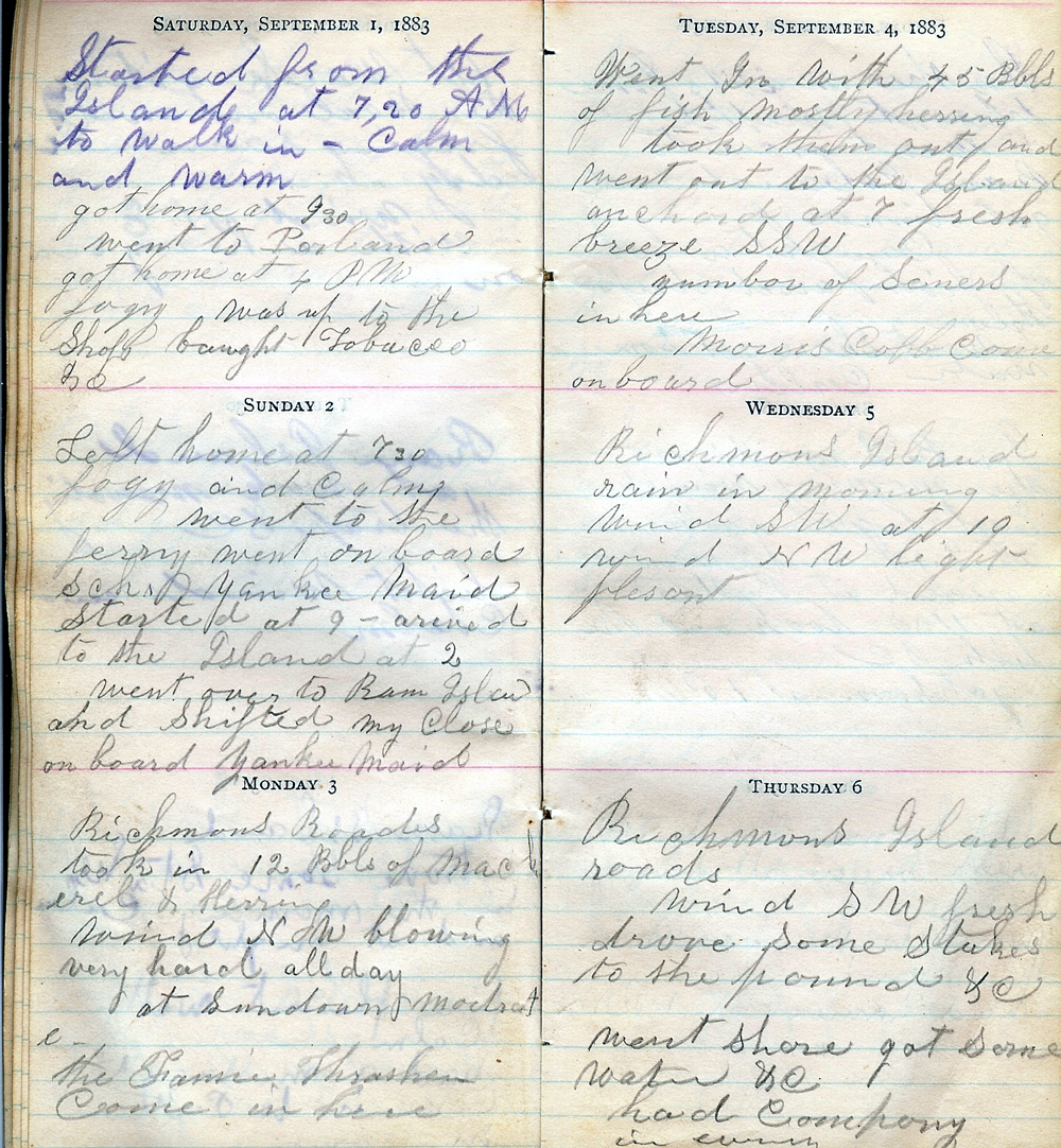 September 1 - September 6, 1883